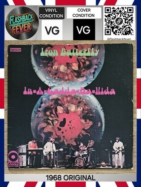 IRON BUTTERFLY•In-A-Gadda-Da-Vida•1968 US (#SD 33-250) Terre Haute Pressing